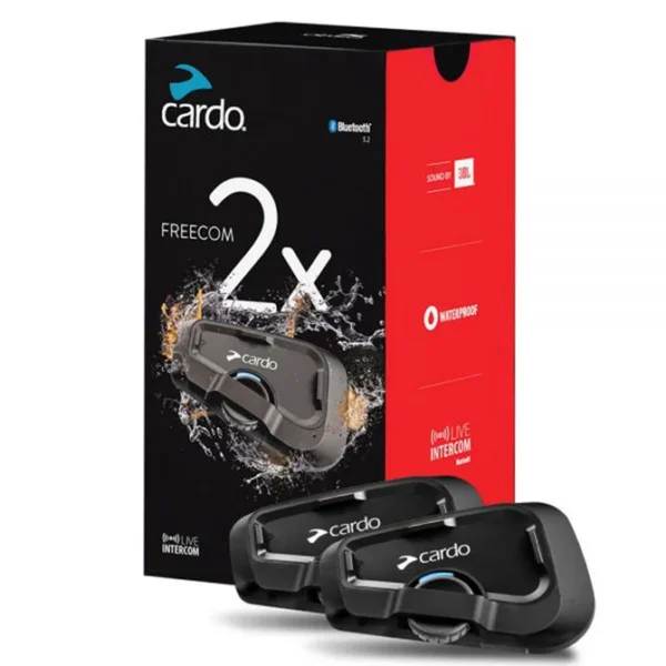 Cardo Freecom 2x Duo Communication System Double Pack