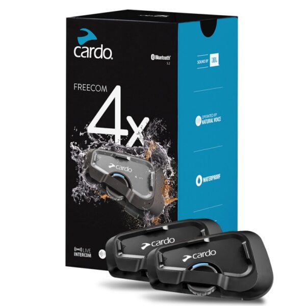 Cardo Freecom 4x Duo Communication System Double Pack