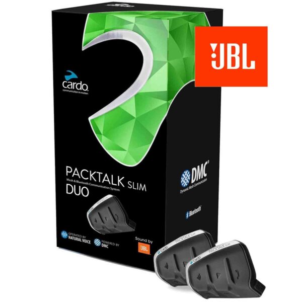 Cardo Packtalk Slim Duo / JBL Communication System Double Pack