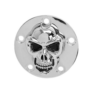 Skull Point Cover 5-hole Chrome