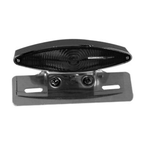 Wide Cateye Taillight Licence Plate Bracket Kit Chrome Clear LED