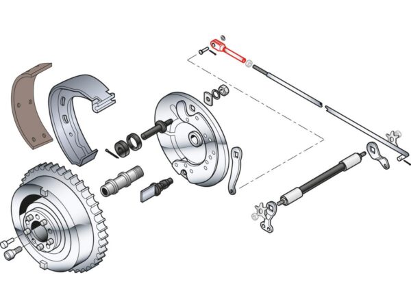 Long Brake Rod Clevis