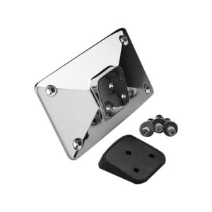 Laydown License Plate Mount Kit Pyramid Style Mount Chrome
