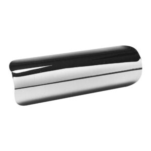Straight Universal Heat Shield Smooth Chrome 1,75"