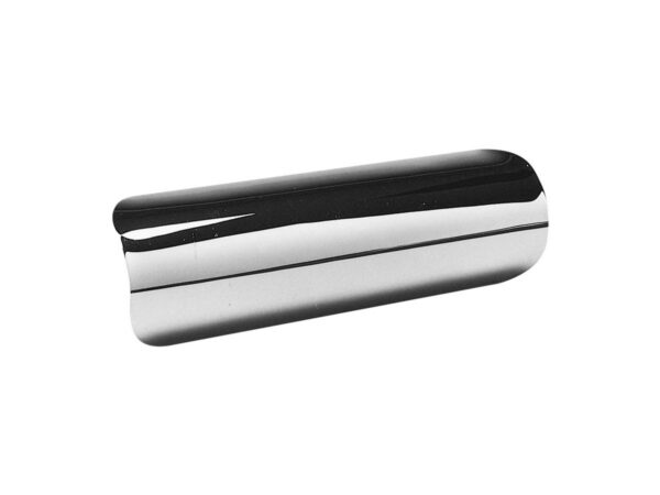 Straight Universal Heat Shield Smooth Chrome 1,75"