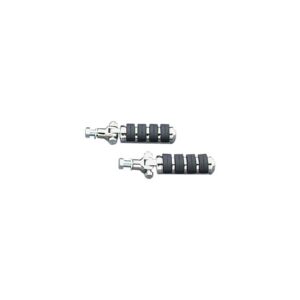 Vibra-Kushion Passenger Pegs with Stud Mounts Chrome