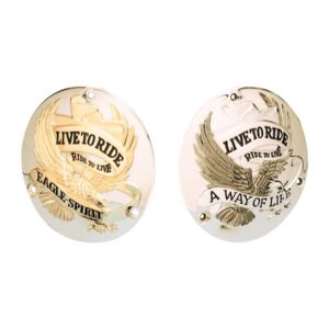 Live To Ride Derby Cover 3-hole Bronze Gold