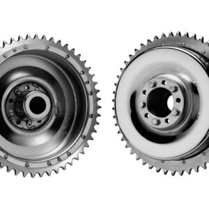 Chrome Brake Drum with Sprocket