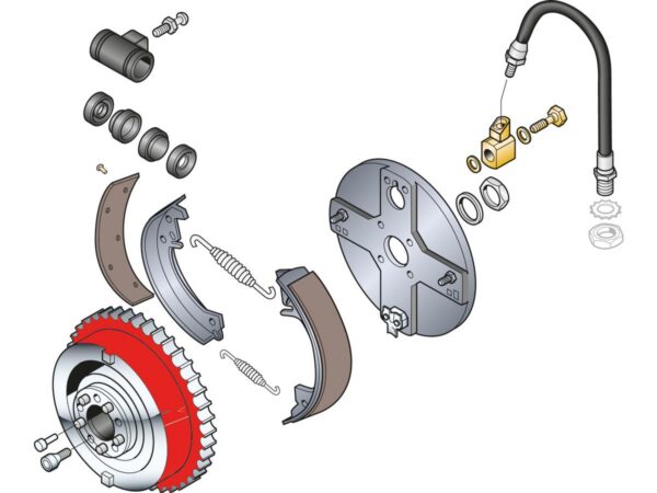 Chrome Brake Drum with Sprocket — изображение 3