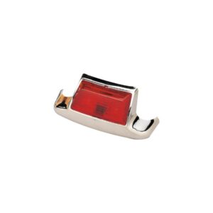Rear Fender Tip Marker Light Chrome Red LED