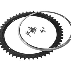 Rear Brake Drum Sprocket and Rivet Kit Black