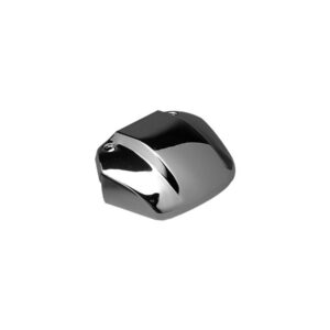 Eyebrow Headlight Visor With cutaway Chrome