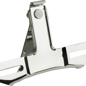OEM-Style Top Mount License Plate Bracket 2-hole Chrome