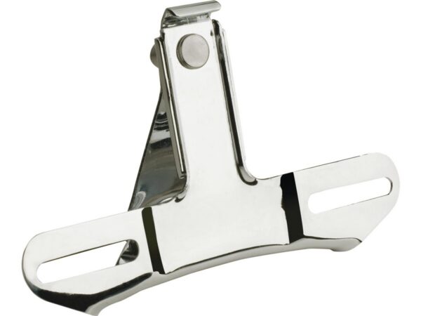 OEM-Style Top Mount License Plate Bracket 2-hole Chrome
