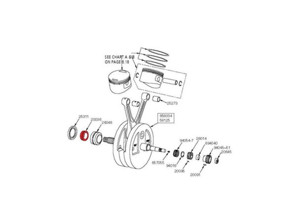 Left Case Engine Parts for Big Twins — изображение 2