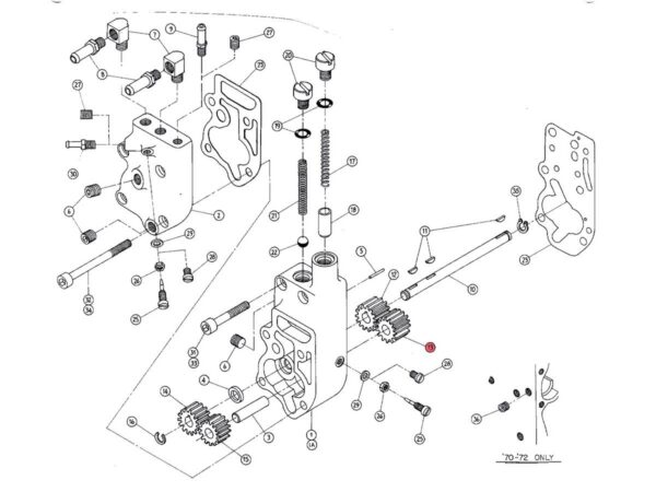 IDLER GEAR-OIL RETURN Idler Gear-Oil Return — изображение 2
