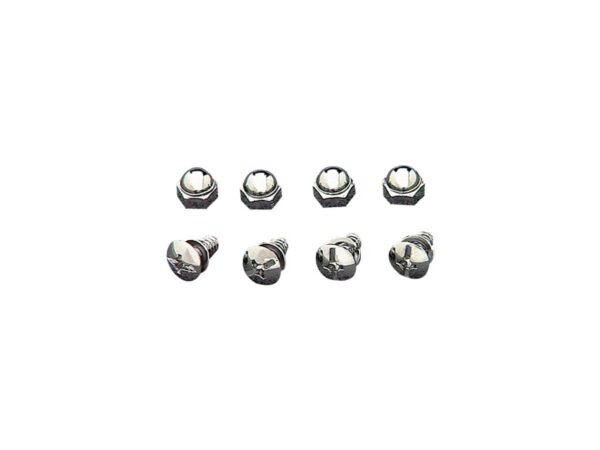 License Plate Mounting Screws Chrome