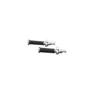 Rubber Passenger Pegs with Stud Mount Chrome