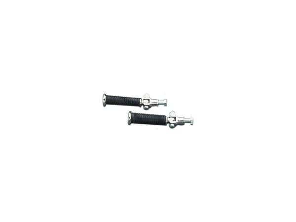 Rubber Passenger Pegs with Stud Mount Chrome