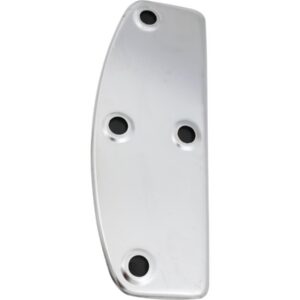 Retangular Floorboard Replacement Top Plate with Rubber Chrome