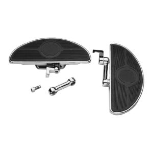 Adjustable Oval Floorboard Kit Shaker Chrome