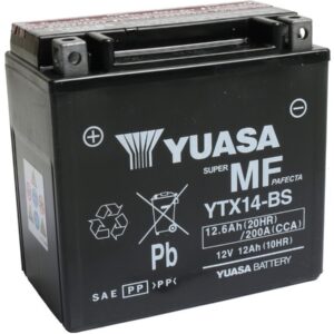 Maintance Free YTX14-BS Battery Dry Battery with Acid Pack AGM 200 A 12.6 Ah