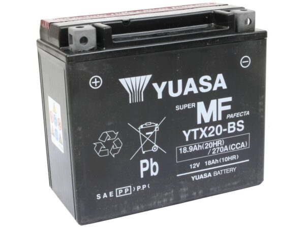 Maintance Free YTX20L-BS Battery Dry Battery with Acid Pack AGM 270 A 18.0 Ah