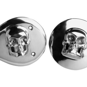 3D Skull Air Cleaner Cover Polished