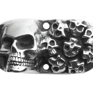 Multiple Skull Inspection Cover by Skull Enterprises Aluminium Polished
