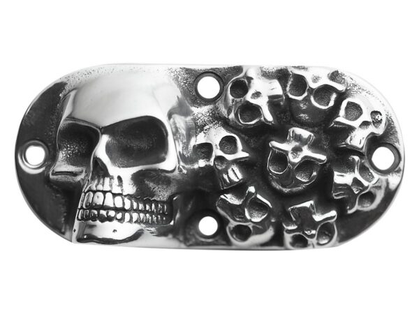 Multiple Skull Inspection Cover by Skull Enterprises Aluminium Polished