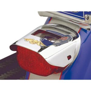 Gold Eagle Taillight Visor Chrome Gold