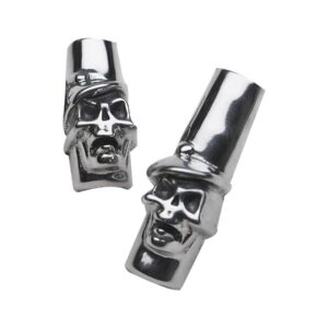Skull Pushrod Tube Clip Polished
