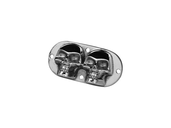 Dual Skull Inspection Cover Aluminium Polished