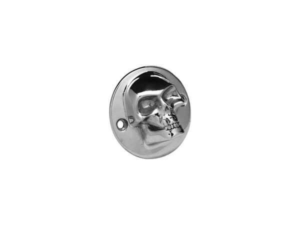 Forward Facing Skull Point Cover 2-hole Aluminium Polished
