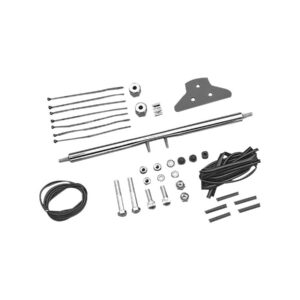 Fender Strut to License Plate Turn Signal Relocation Kit Chrome