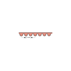 Gates HTD Rubber Primary Drive Belt 11 mm 1 1/2" 92 teeth