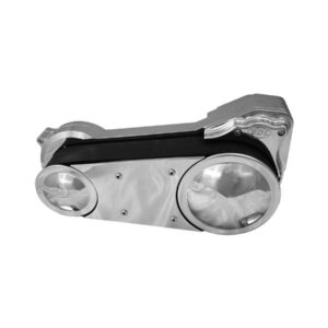 3" Open Belt Drive Kits with Billet Motor Plate 47 Tooth Front/72 Tooth Rear, 141 Tooth 3" Belt Aluminium Polished