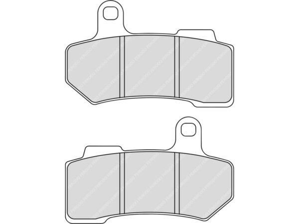 Road Platinum Mid-Metallic Brake Pads Organic Front Rear