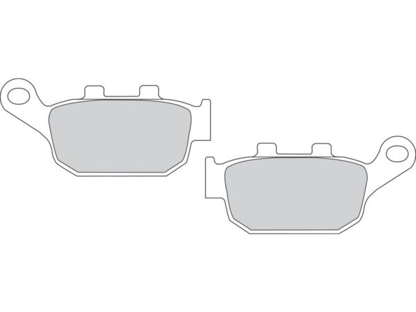 Road Platinum Mid-Metallic Brake Pads Organic Rear