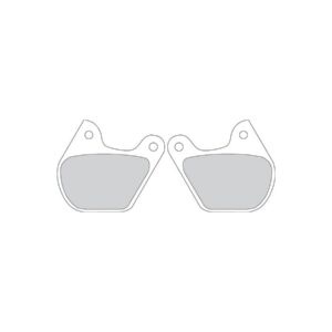 Road Platinum Mid-Metallic Brake Pads Organic Front Rear
