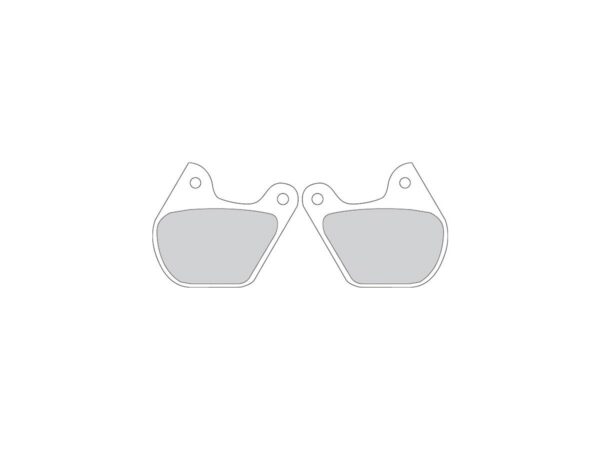 Road Platinum Mid-Metallic Brake Pads Organic Front Rear