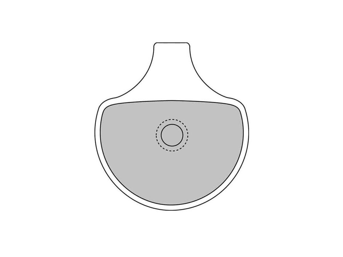 Road Platinum Mid-Metallic Brake Pads Organic Front