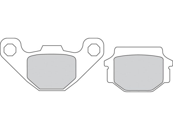 Road Platinum Mid-Metallic Brake Pads Organic Rear