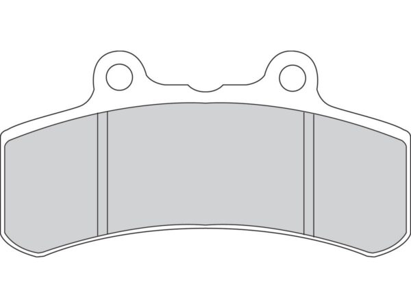 Road Platinum Mid-Metallic Brake Pads Organic Front