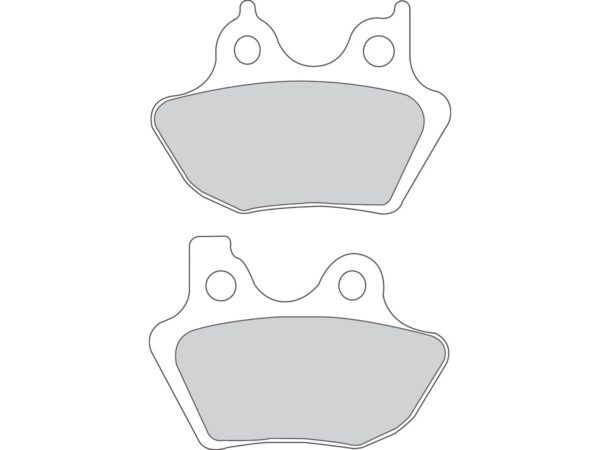 Road Platinum Mid-Metallic Brake Pads Organic Front Rear