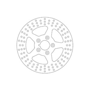 Rigid Brake Rotor 5-Hole Stainless Steel 11,5" Front