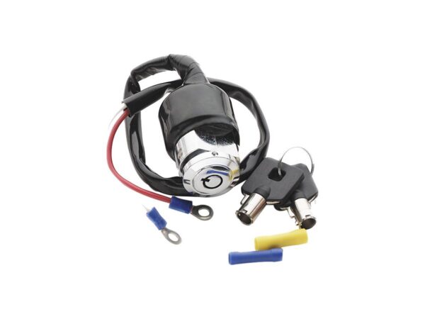 Ignition Switch Assembly with Barrel Style Key 2 wires