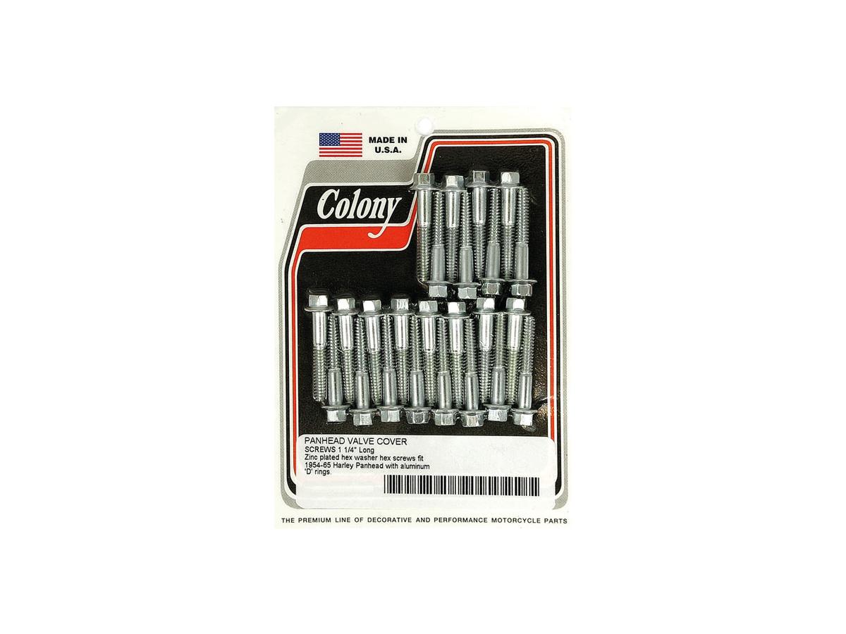 Rockerbox Cover Screw Kit for Panhead Chrome
