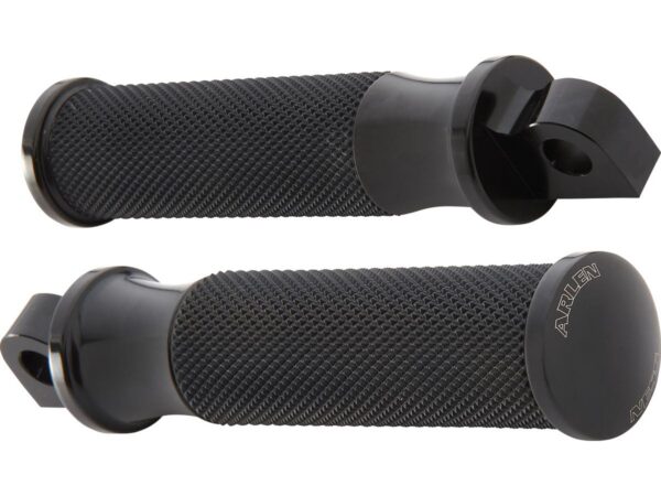 Smooth Footpegs Black, Anodized