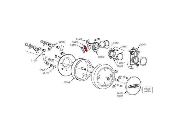 Rear Intake Manifold Flange for Evo Big Twin Models For Evo Models